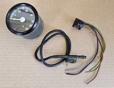 Mercedes R107 560SL Air Vent Exterior Temperature Gauge Fahrenheit VDO / TESTED