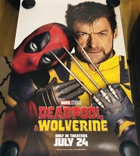 DEADPOOL & WOLVERINE Original DS Double Sided 27x40 Movie Poster VERSION C MINT