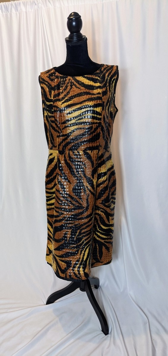 white christmas dresses Animal Print Double Breasted Dress main image 0