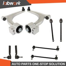 Labwork Front Tie Rods Sway Bar Links Control Arms Kit 04-12 For Chevy Malibu 8x