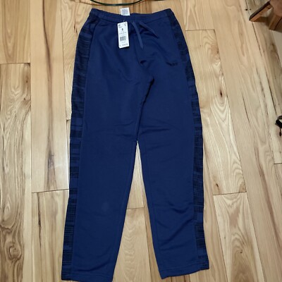 NWT Adidas Mens Navy Blue M ESS AOP Essentials Track Pants Size Small Sweats