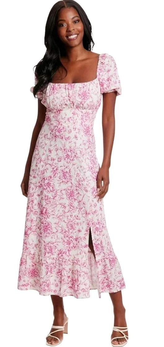 green emerald velvet dress London Times Women's Dresses Short Sleeve Crepe Fit and Flare Midi with  Waist Button Detail, Mulberry, 4 at Amazon Women's Clothing store main image 0