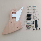 White Pickguard DIY  Electric Guitar  Rosewood Fretboard Mahogany Body — photo 1