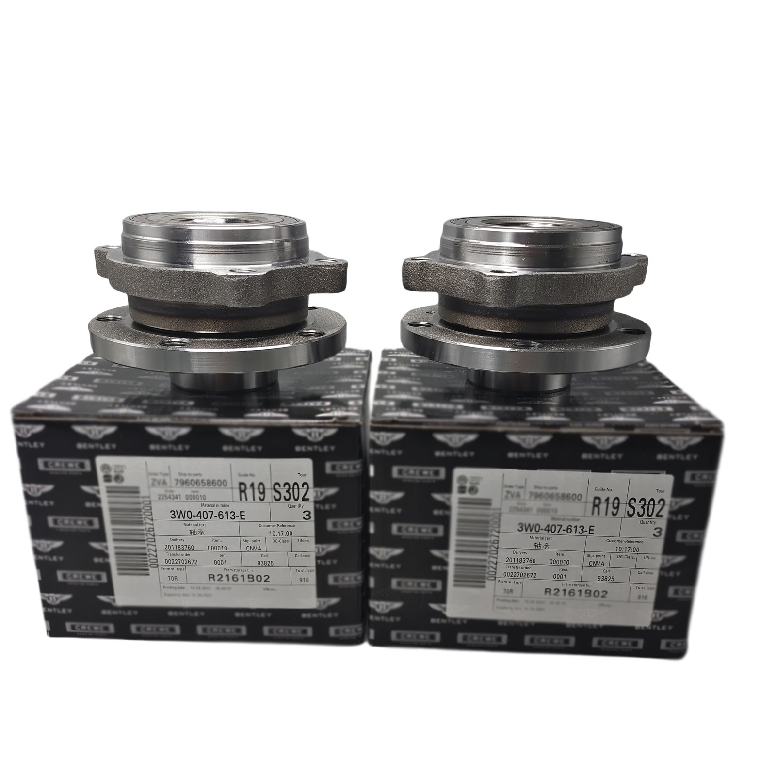 Bentley Continental GT 2004-2018 Front Hub bearing assemblies 2 pcs