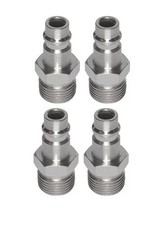 4er Set Rowi Gewindestecknippel 3/8'' AG Kompressorzubeh&ouml;r Druckluftzubeh&ouml;r