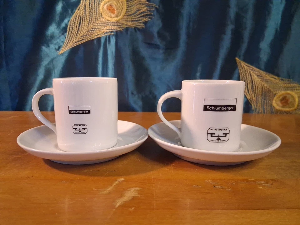 Juego de 6 tazas y platillos de café espresso de porcelana diseños de vehículos Foto 3 de 4