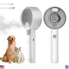 4-in-1 Cat Steam Brush & Defur Comb - Grooming Tool for Cats & Dogs, Shedding