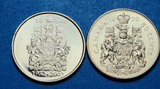 BOTH 1979 & 2002 P Ascension CANADA 50 CENTS HALF DOLLAR COINS BK257
