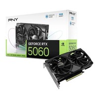 PNY NVIDIA GeForce RTX 5060 Graphics Card, 8GB, GDDR7, 3840 Cores, 2280MHz Clock