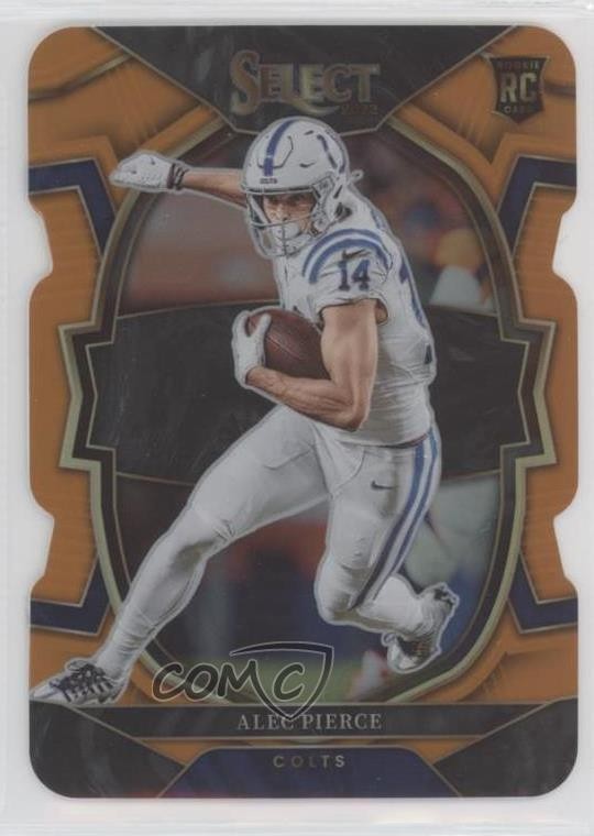 2022 Panini Select Concourse Orange Prizm Die-Cut /199 Alec Pierce Rookie RC s1i