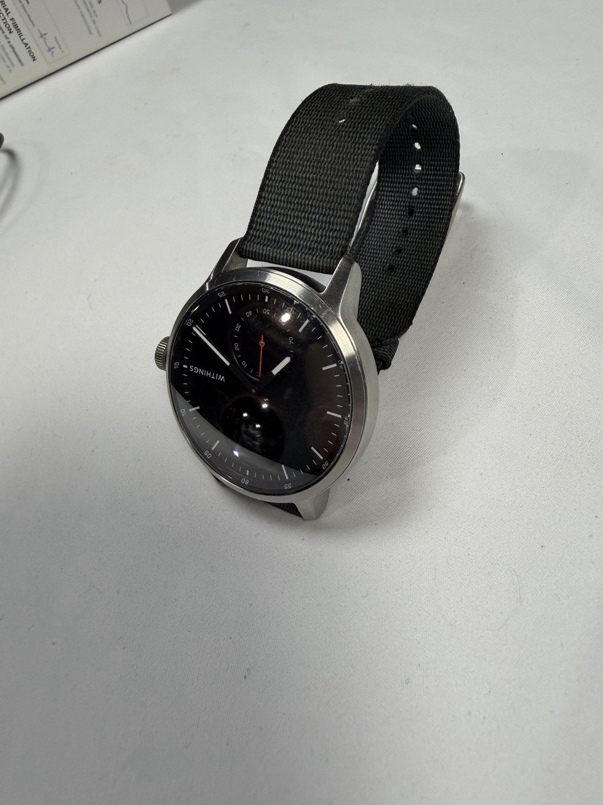 Withings Black SCANWATCH Smartwatch w ECG, HR, O2 Meters 3