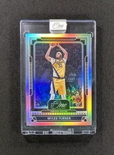 2024-25 Panini One and One Silver 33/75 Myles Turner #95 Jersey # Uncirculated