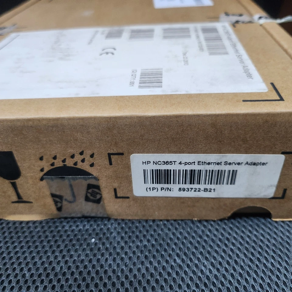 3x HP NC365T 593722-B21 4-PORT ETHERNET SERVER ADAPTER - New in Original Box! - Image 2 of 4