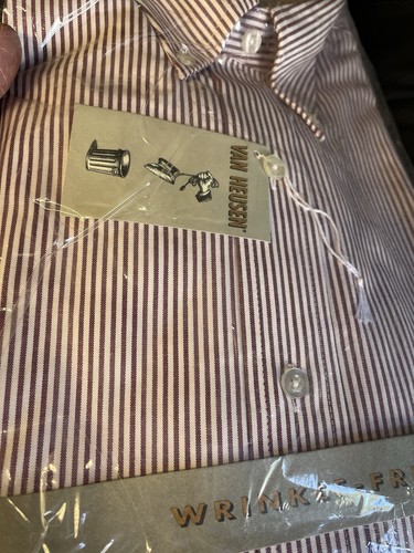 Neu Vintage 90er Dead Stock Van Heusen faltenfrei Langarm Reg 15 1/2 34/35 - Bild 4 von 6