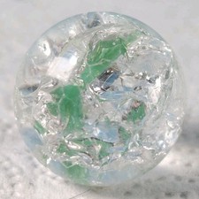 Vintage Marble - Crackle Glass Internal Clear Shooter Large