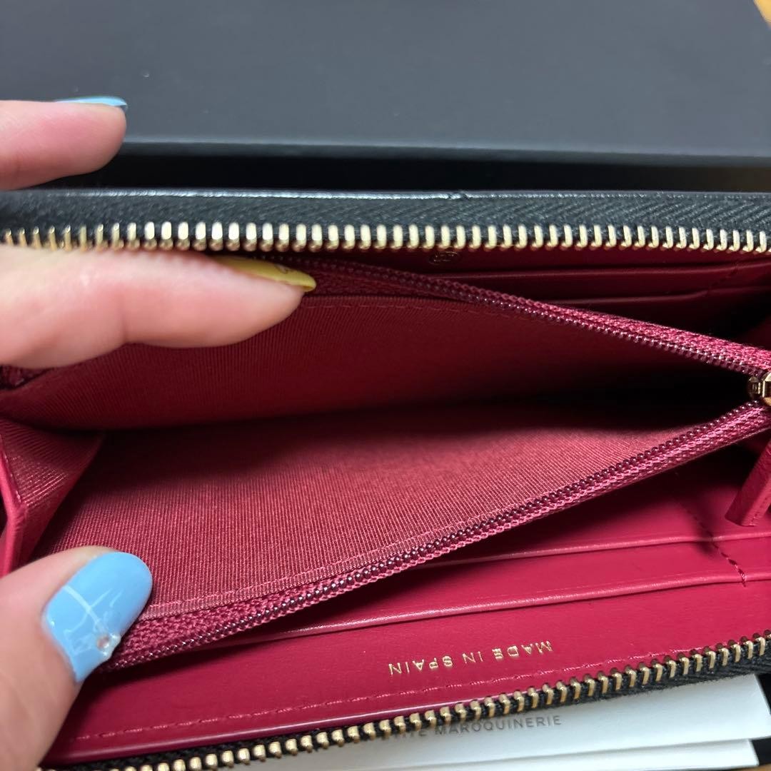 Chanel Medium Wallet Bicolor Black and Pink image 7
