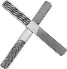 2Pcs Wood Rasp File 4 Way Premium Grade High Carbon Steel Hand Tool for Woodwork
