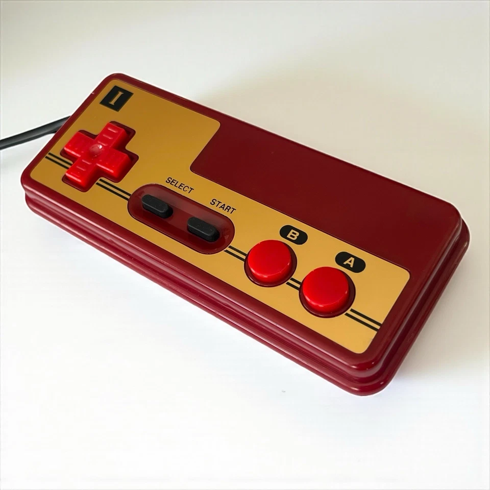 Custom Nintendo NES Controller w/ Authentic Famicom Shell Retro Family Computer - Image 3 of 4
