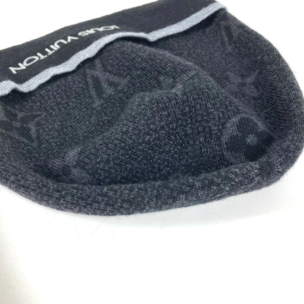Louis vuitton Knit cap My Monogram Eclipse M73469 Beanie Black Wool ...