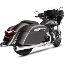 Rinehart Chrome 4 in. DBX40 Slip-On Muffers w/Chrome End Caps 500-0562C