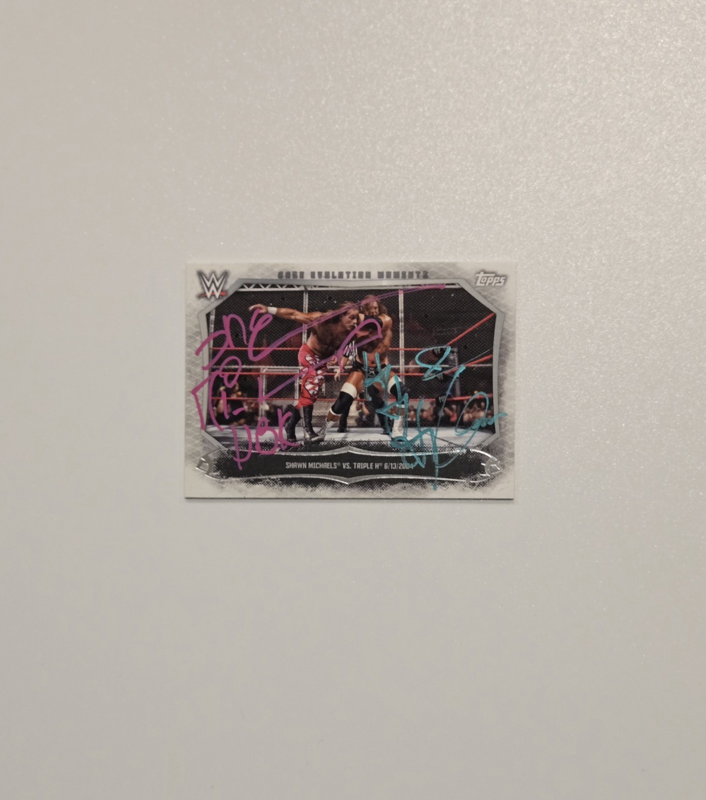 2015 Topps WWE  Shawn Michaels Triple H Auto Card # CEM-17  📈🔥 view 7