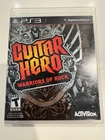 GUITAR HERO: WARRIORS OF ROCK (2010) PS3 PLAYSTATION 3, COMPLETE, FREE SHIPPING