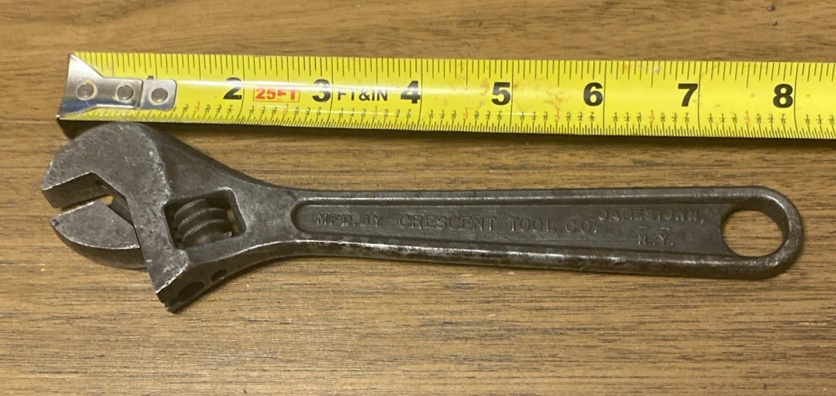 Llave Ajustable Crescent AT112C 12 Pulgadas – Empuñadura De Cojín, Óxido Negro, Hecha En Estados Unidos