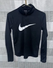 Women's Nike Element 1/2 Half Zip Dri-Fit Just Do It Top Black Women’s XS 23x18