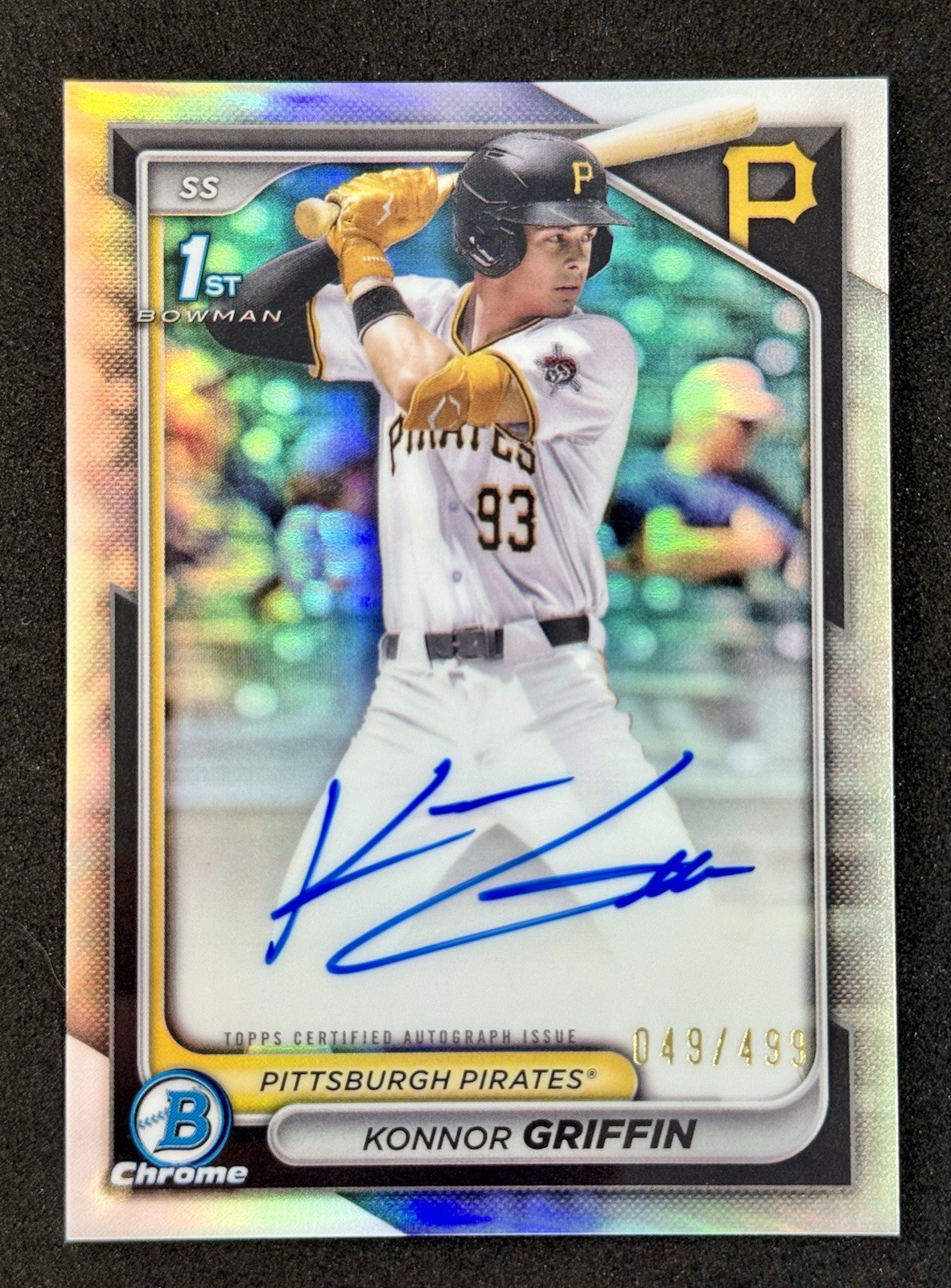 2024 Bowman Draft Chrome Konnor Griffin 1st Refractor Auto #CPA-KG /499