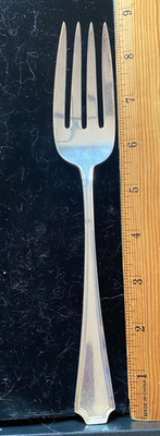 【 ヴィンテージ銀スプーン 】　GORHAM STERLING Fairfax FAIRFAX BY GORHAM STERLING SILVER FLATWARE LARGE COLD MEAT FORK 9