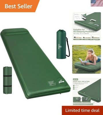 Portable 3.1-Inch Insulated Memory Foam Pad for All-Season Camping Comfort
