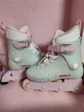 Impala Lightspeed Womens Inline Skates  Sz 6 Mint Flower Power Used 3x Nice Gift