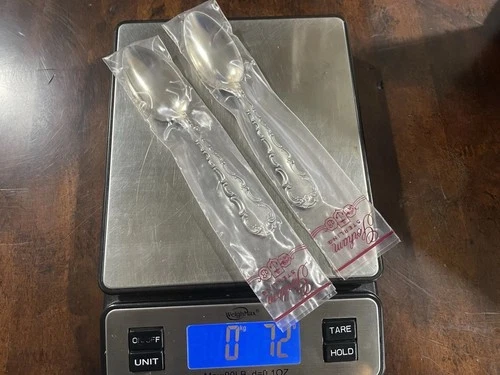 (NEW) GORHAM “Strasbourg” 1897 Sterling Silver  Flatware Tea Spoons (2), 5 7/8”