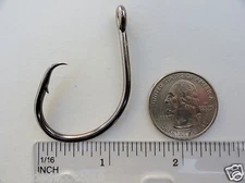 24-100 pcs  4X Strong 7/0 Circle Hooks  Black Nickel Finish Fishing Hooks 