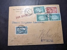 Couverture poste aérienne Maroc 1934 Casablanca pour Valence Espagne