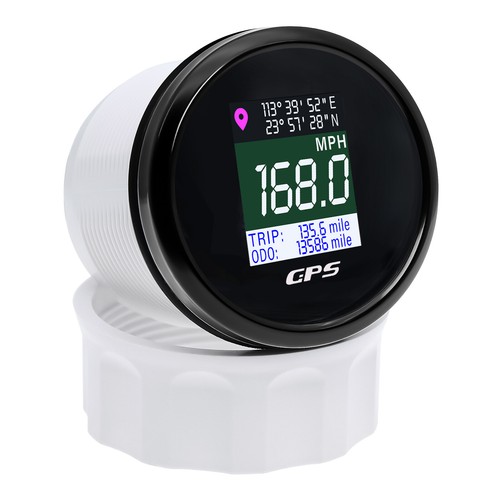 2" 52MM Digital GPS Speedometer Gauge for Marine Boat Car Truck Motorcycle ATV - Picture 7 of 15