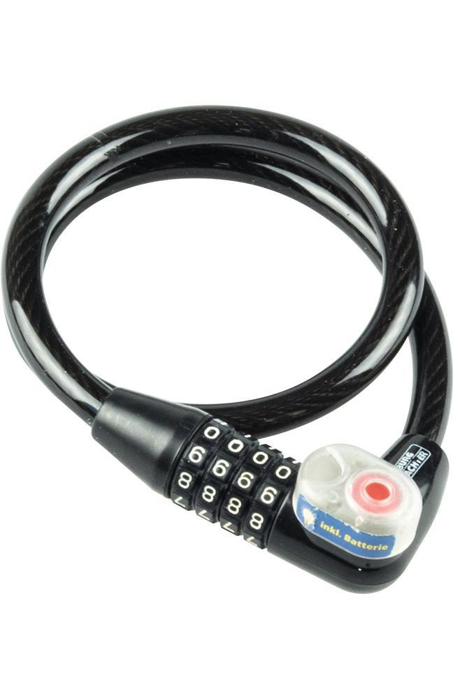 BURG WCHTER Zweiradschloss 230 L Lnge 65 cm Seil- 12 mm Anzahl Zahlenrollen 4 3090₽