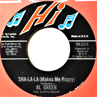Al Green Sha-La-La Makes Me Happy 70's Soul 45 7'' Vinyl Juke Strip -Coupons! xxx