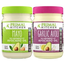 Primal Kitchen Mayo Variety Pack Original and Garlic Aioli 24 oz Gluten Free