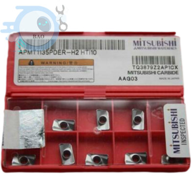 10PCS/pack NEW MITSUBISHI APMT1135PDER-H2 HTI10 Carbide Inserts /