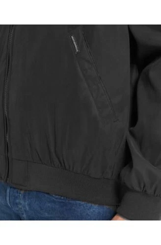 Weatherproof Men's Big & Tall Lightweight Full-Zip Bomber Jacket Black Size 2XLT - Image 3 of 4