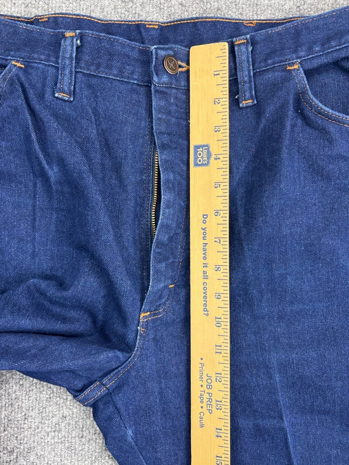 Pantalones de mezclilla Sheplers Western vintage para hombre W40 x L28 azul oscuro vaquero rodeo hechos en EE. UU. Foto 4 de 4