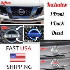 1 Set Decal Sticker Nissan Letters Fit For Inter Emblem Frontier Pathfinder