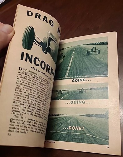 ROD & CUSTOM MAGAZINE JUNE 1954 '33 FORD ROADSTER, GEORGE BARRIS HUBCAPS - Picture 3 of 8