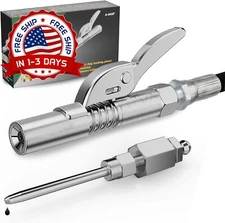 Acoplador De Pistola De Grasa Con Cierre Facil Para Altas Presiones 1 8 Npt NEW.