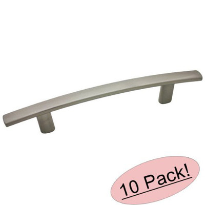 *10 Pack* Cosmas Cabinet Hardware Satin Nickel Subtle Arch Handle Pulls 2363-4SN