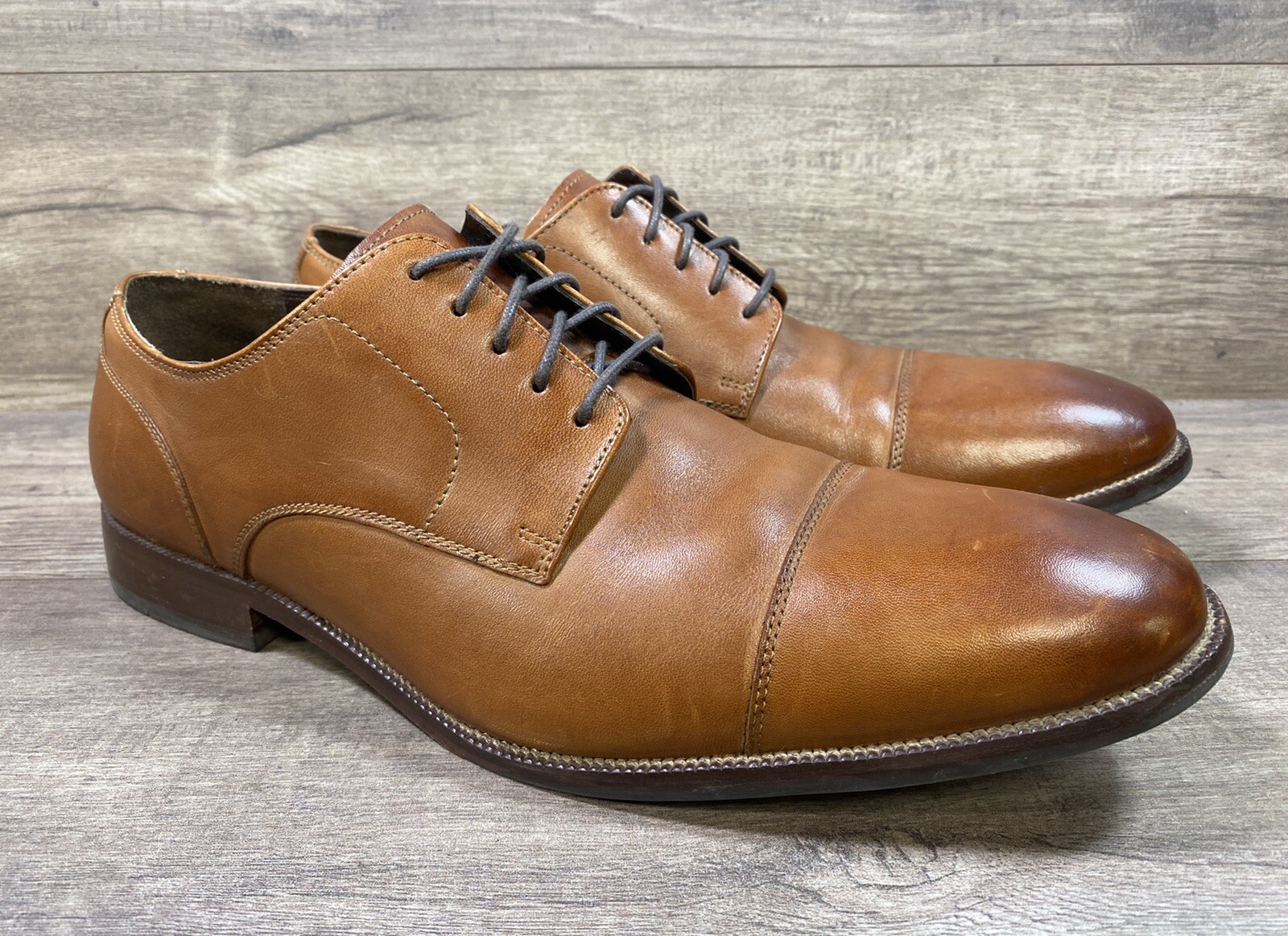 SAOLA Scarpe Cole Haan Cap Toe City Dress Oxford C24120 marrone chiaro da uomo taglia 13M