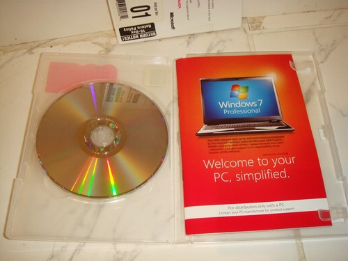 MICROSOFT Windows Pro 7 SP1 X32 English For Distribution Only with new PC