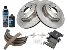 For 2012-2013 BMW 335i Brake Pad Rotor Shoe Drum Kit Rear 73181PJWT Sedan