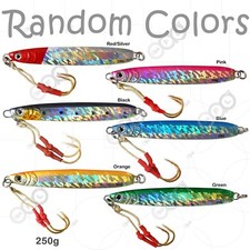 Fishing 9oz 250g Vertical Speed Knife Fish Jig metal Fish Lures Random Color New